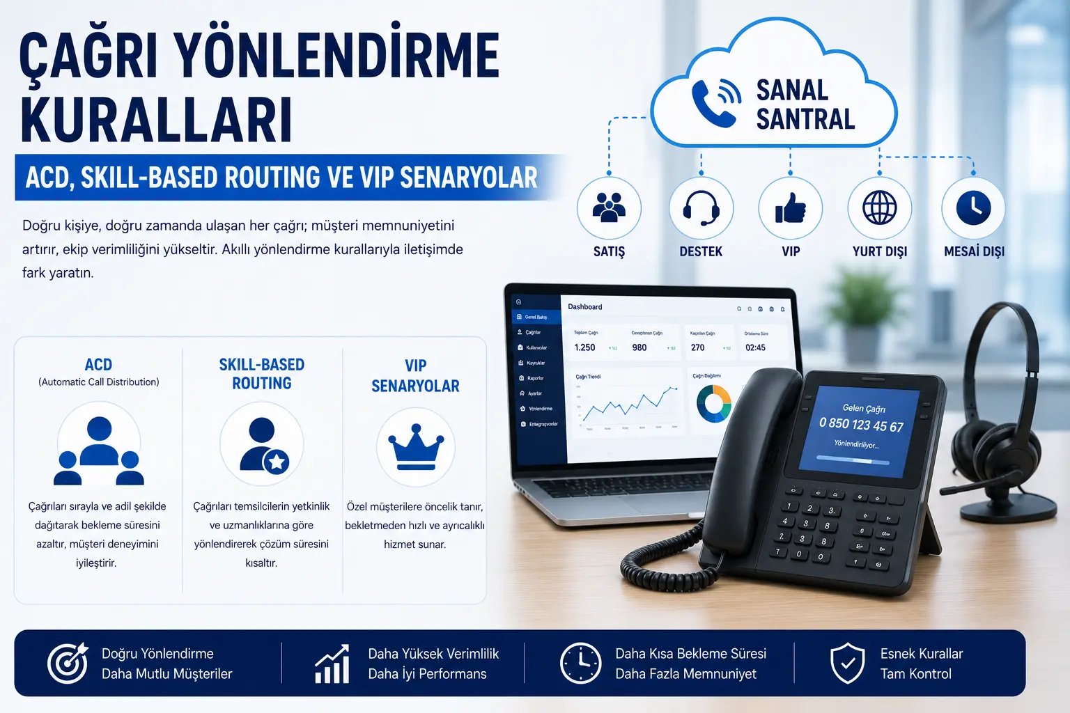 Çağrı Yönlendirme Kuralları: ACD, Skill-Based Routing ve VIP Senaryolar